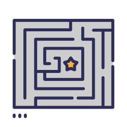 Image of a top-down view of a maze